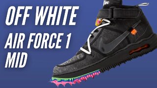 Nike Off White Air Force 1 Mid 'Black' Unboxing & Review