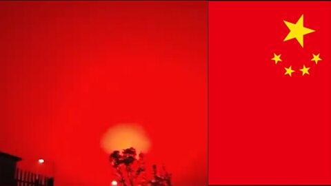 The sky is bright red an unusual phenomenon! China around noon on May 7 2022 [Conspiracy]