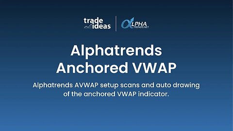 Fine tune your entries with Anchored VWAP
