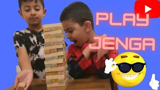 Play Jenga With Super Kids - Will The Tower Fall!?