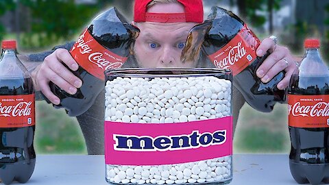 Coca-Cola and mentos 💥💥💥