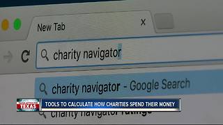 Tools to calculate how charities spend their money