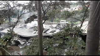 SOUTH AFRICA - Durban - COGTA fire (Videos) (XzN)