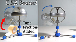 🔬#MESExperiments 25: Increasing Spin Friction Can Make Gyroscopes Rise Much Faster