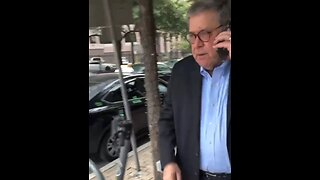 Bill Barr Panics As Man Confronts Him Over Jeffrey Epstein