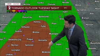 Severe storms Tuesday night