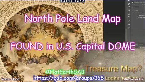 North Pole Land Map - FOUND in U.S. Capitol DOME