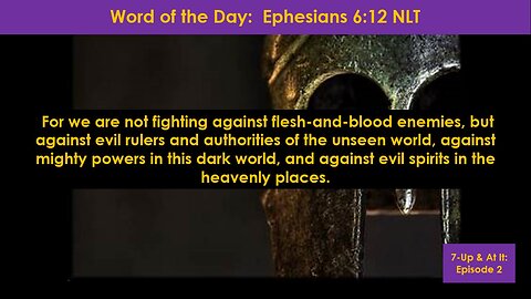 WORD OF THE DAY: EPHESIANS 6:12