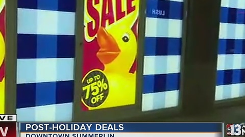 Shoppers taking advantage of post-holiday deals