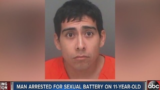 Man arrested for alleged sexual battery on 11-year-old
