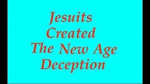 The New Age Agenda & The Jesuits Lecture by Professor Walter Veith
