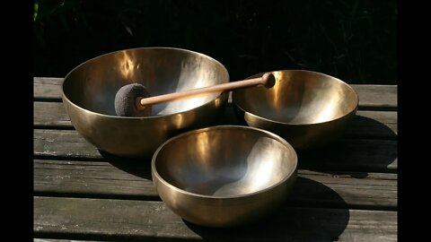 Singing Bowls for Chakras Meditation using Solfeggio Frequencies - 1 hour version