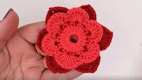 How to crochet 3d tulip flower tutorial for beginners