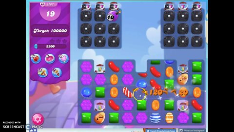 Candy Crush Level 2283 Audio Talkthrough, 3 Stars 0 Boosters