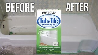 Rustoleum Tub and Tile Refinishing kit REVIEW and TIPS from DIYer | Full Guide with before and after