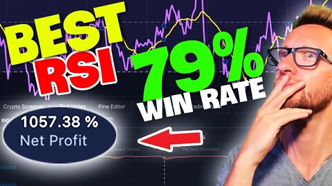 Best RSI TRADINGVIEW Strategy - Profitable on ALL Pairs | FOREX CRYPTO & STOCKS - 79% WIN RATE