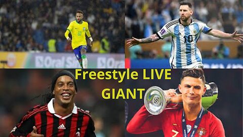 LIVE GIANT freestyle skills and tricks with the best. #cristianoronaldo #ronaldinho #messi #neymar