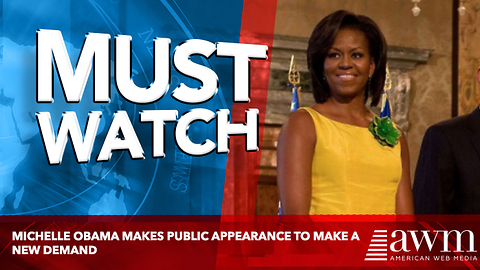 Michelle Obama Makes Public Appearance To Make A New Demand