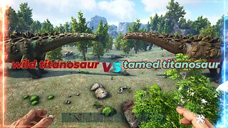 Wild Titanosaur vs Tamed Titanosaur | Ark survival evolved | Ark battles | Ark gameplay