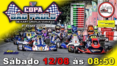 🔴 COPA SÃO PAULO DE KART KGV | 6ª Etapa 2023 | AO VIVO