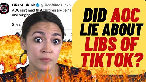 WOKE AOC VS LIBS OF TIKTOK ON BOSTON CHILDREN'S HOSPITAL