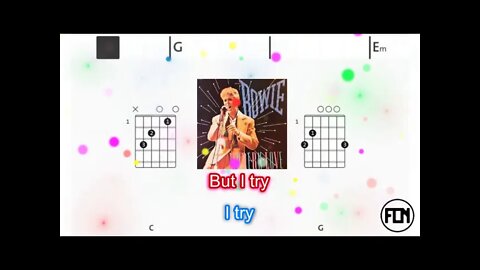 David Bowie - Modern love - (Chords & Lyrics like a Karaoke)