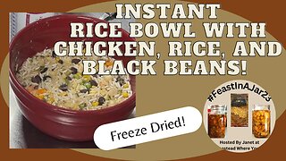 Freeze Dried Meal in a Jar - Mexican Rice and Beans
