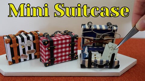 ＜DIY＞How to make miniature suitcases/＜DIY＞ミニチュアスーツケース