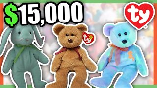 5 SUPER RARE BEANIE BABIES WORTH MONEY - COLLECTIBLE RARE TOYS WORTH MONEY!!