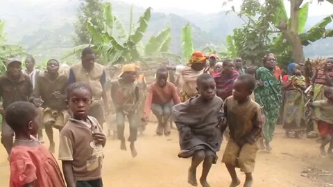 Pygmy Village Dance, Uganda, Part 2