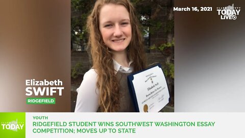 Ridgefield student wins southwest Washington essay competition; moves up to state