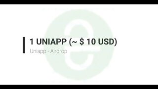 Airdrop - UniApp - 1 UNIAPP (~ $ 10 USD) - 31 de março de 2021