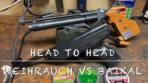Head to head challenge baikal IZH-46M vs Weihrauch HW70. Rws h&n and Vogel pellets