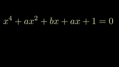 Special quartic equation and cos72