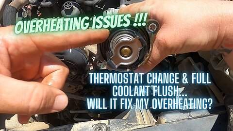 Diagnosing and Fixing Overheating Issues in Jeep JK - Thermostat removal and coolant flush