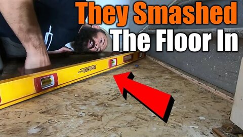 Renters Kids Jumped From The Top Stair And Smash Floor In | I Have To Fix It | THE HANDYMAN |