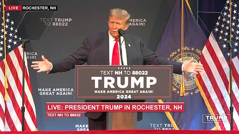 President Trump MAGA Rally in Rochester, NH 01/21/2024