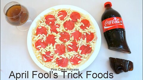 Copycat Recipes April Fool's Prank Trick Food_ Pancake Pepperoni Pizza & Coke Jelly Gummy Recipe Ho
