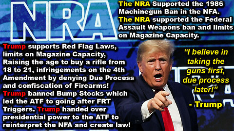 Trump was no friend to Gun Owners or a Supporter of the 2nd Amendment! 🚫🔫