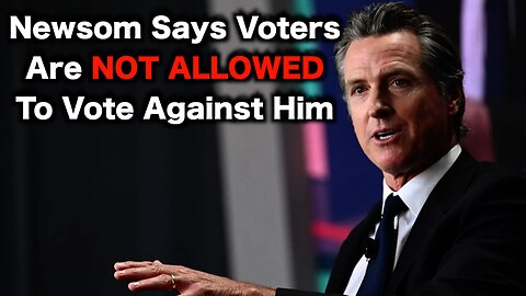 Gavin Newsom CRUSHES Democracy