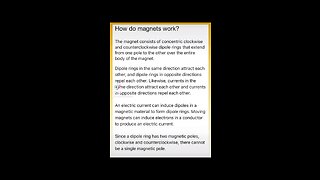 How magnets work