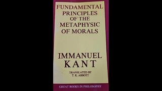 Fundamental Principals of the Metaphysic of Morals Section 2 part 2