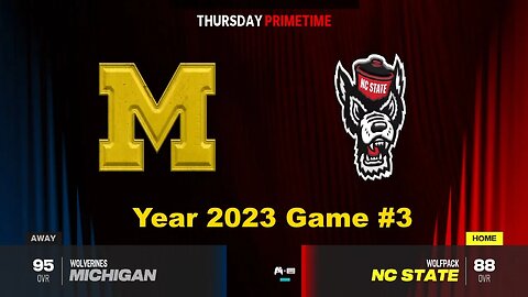 CFB 24 Michigan Wolverines Vs NC State Wolfpack Year 2023