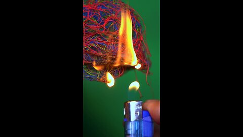 The Art of Burning Threads: A Mesmerizing Display #oddlysatisfying