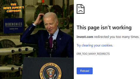 Biden sends everyone to a website that doesn't exist: "You can see exactly where to go if you go to online to go to invest.com, invest.com."