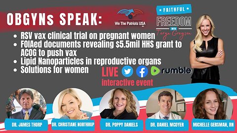 OBGYNs SPEAK Live: HHS FOIAed documents to ACOG & Lipid Nanoparticles in Fertility