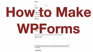 How to Make WPForms
