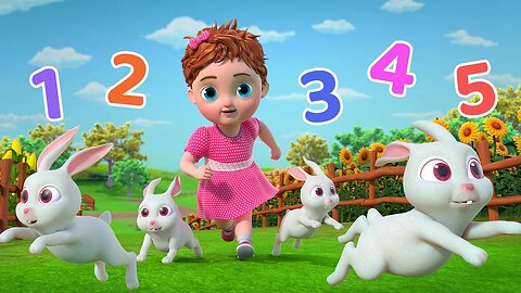 Number Song | Five Little Bunnies & Baby Songs