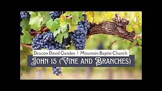 John 15 (Vine and Branches) | Deacon David Gandee