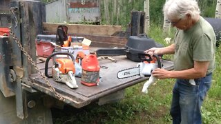 MSA 220C Stihl Battery Chainsaw Review at the Cabin